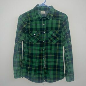 Green Plaid Shirt
